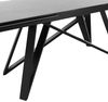 Ausziehtisch CHARLY in Glas Keramik grau schwarz 180-280 Bild 5