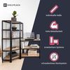 shelfplaza HOME 200x60x30 cm Eckregal in grau-verzinkt mit 6 Böden und 145 kg Traglast pro Boden Bild 4