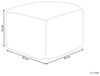 Pouf KINGRI Helles Beige 50 cm 50 cm Bild 3
