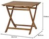 SIENA GARDEN 120569 Falun Klapptisch 80x80x74 cm ***NEU*** Bild 2