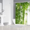 M&W DAS DESIGN Duschvorhang Shower curtains Anti schimmel Waschbar Bambuswald 180x200 180x180 Breite 180 cm Bild 2