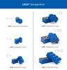 Room Copenhagen 'LEGO Storage Brick 1' Aufbewahrungsbox blau Bild 5