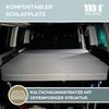 Mr. Deko Klappmatratze für VW Multivan T5 & T6-148 x 185 x 8 cm - Camping Matratze mit waschbarem Bezug - Faltmatratze aus Schaumstoff - Schlafmatratze für Transporter - Reisematratze grau Bild 4