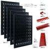 CCLIFE Lochwand Werkzeugwand Lochwand Metall Werkzeuglochwand Dreiteilig, 5 Stk, mit 43 Haken Bild 2