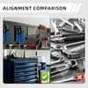CCLIFE Lochwand Werkzeugwand Lochwand Metall Werkzeuglochwand Dreiteilig, 5 Stk, mit 43 Haken Bild 5