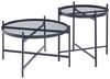 Couchtischset Lier 2-tlg. Glasplatte Schwarz [en. casa] Bild 3