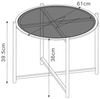 Couchtischset Lier 2-tlg. Glasplatte Schwarz [en. casa] Bild 2