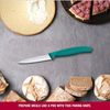 Victorinox Swiss Classic, Gemüsemesser, 8cm, Wellen, Mittelspitz, Grün Bild 4