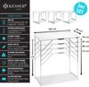 KESSER® Multifunktionstisch Profi 3- teilig, 100x60 cm, Tapeziertisch 30kg Tragkraft je Tisch Mit Ausziehfunktion Klapptisch Flohmarktisch Beistelltisch Mehrzwecktisch Campingtisch höhenverstellbar Bild 2