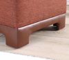Atelier Del Sofa Stylish Tile Red Pouffe, 50 x 50 x 47 cm | 50% Cotton & 50% Linen, 35 DNS Orthopedic Sponge, 6 cm Thickness | Faux Leather Legs, Modern Comfort Bild 5