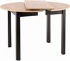 designimpex Esstisch Design GS-222 Eiche Artisan - Schwarz matt rund ausziehbar Bild 5