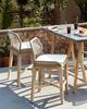 Garten-Barhocker 2er Set TALAMONE Akazienholz Heller Holzfarbton Bild 2