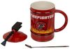 witzige Feuerlöscher - Tasse mit Löffel Feuerwehr Becher 450 ml Bild 2