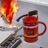 witzige Feuerlöscher - Tasse mit Löffel Feuerwehr Becher 450 ml Bild 3