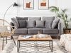 3-Sitzer Sofa Samtstoff grau FENSTAD Bild 2