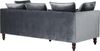 3-Sitzer Sofa Samtstoff grau FENSTAD Bild 5
