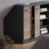 Küchenschrank für Dachschrägen R-Line Sonoma 60 cm mit 2 Türen, Schrankkorpus 60 cm Tiefe Vicco Bild 2