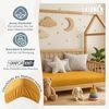 Laleni 2er-Set Premium Spannbettlaken Stubenwagen rechteckig 42x81 cm - Oeko-Tex Zertifiziert, 100% Baumwolle, atmungsaktives Spannbetttuch Jersey Baby, 150 g/m², Spicy Mustard - Gelb Bild 5