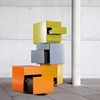 Rollcontainer Note™ mit Griff, 3 Universalschubladen, Farbe anthrazitgrau Bild 2
