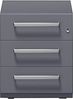 Rollcontainer Note™ mit Griff, 3 Universalschubladen, Farbe anthrazitgrau Bild 4