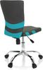 hjh OFFICE 661008 Kinder- und Jugenddrehstuhl KIDDY Comfort I Netzstoff Grau/Türkis Kinderschreibtischstuhl höhenverstellbar Bild 5