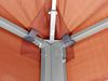 Rank Pavillon Set 3x3 m Metall Garten Partyzelt Terra - Rotorange RAL 2001 mit 2 Seitenteilen mit Fenster Bild 4