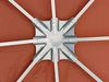 Rank Pavillon Set 3x3 m Metall Garten Partyzelt Terra - Rotorange RAL 2001 mit 2 Seitenteilen mit Fenster Bild 3