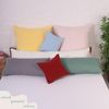 Livessa 2er Set Kissenbezug 60x60 aus%100 Baumwolle Jersey Stoff - Verdeckter Reißverschluss, Kopfkissenbezug 60x60 cm, Kissenhülle, Ultra weich und atmungsaktiv, Oeko-Tex Zertifiziert Bild 4