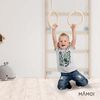 MAMOI® Trapez Schaukel fur Sprossenwand | Turnringe Trapez | Kinder Turnringe | Turnringe Schaukel | Turnringe Kinder | Trapez | Turnringe | Trapez Schaukel Kinder | CE | 100% ECO | Made in EU Bild 4