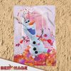 BERONAGE Tagesdecke Frozen Die Eiskönigin Decke Olaf Summer 130x170 cm Kuscheldecke, passend zur Bettwäsche, ideal für Sofa, Couch, Bett, Auto, Camping Bild 5