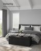 Songmics Sitzbank mit Stauraum, klappbare Sitztruhe, Aufbewahrungsbox, 38 x 110 x 38 cm, Deckel klappbar, bis 300 kg belastbar, für Flur, Wohnzimmer, Schlafzimmer, tintenschwarz LSF076B01 Bild 2
