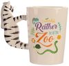 Puckator Tasse mit Griff in Zebraform, Keramik, Multi, Height 12cm Width 13. 5cm Depth 8. 5cm Bild 4