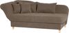 Selma Recamiere mit Armteil links klappbar Veloursstoff Sahara Buche Natur Bild 2