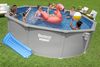 Bestway 56384 Hydrium Stahlwandpool Komplett Set mit Sandfilteranlage Ø 457x122 cm, granitgrau, rund Bild 3