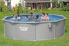 Bestway 56384 Hydrium Stahlwandpool Komplett Set mit Sandfilteranlage Ø 457x122 cm, granitgrau, rund Bild 2