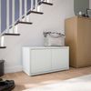 Forte Alice Springs Sitzbank 70 80, 2-türig, modern-minimalistisch, Holzwerkstoff, Flur/Schlafzimmer, Secret Grey, 74,5 cm breit x 41,5 cm hoch x 34,9 cm tief Bild 2