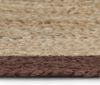 vidaXL Teppich Handgefertigt Jute mit Braunem Rand 90 cm Bild 4