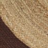 vidaXL Teppich Handgefertigt Jute mit Braunem Rand 90 cm Bild 5