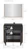 Garderoben-Set >Bueno< in Basalt - 95x189x37cm (BxHxT) Bild 2