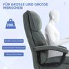 HOMCOM Bürostuhl Ergonomisch Schreibtischstuhl mit Wippfunktion, Leinenoptik (Computerstuhl, 1 St), bis 200 kg belastbat, für Home-Office, Grau Bild 4