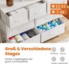Sweetcrispy Kommode für Schlafzimmer, breite Schublade Kommode, 7 Stoffschubladen mit Griffen, Schrank, TV Stand für Schlafzimmer, Schrank, Wohnzimmer, Kinderzimmer Bild 4