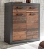 'Ward' Highboard Used Wood Shabby/ Matera grau Bild 5