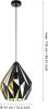 Eglo 49931 Pendelleuchte Vintage CARLTON 1 E27 1X40W Stahl schwarz, gold H:110cm Ø31cm dimmbar Bild 3