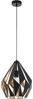 Eglo 49931 Pendelleuchte Vintage CARLTON 1 E27 1X40W Stahl schwarz, gold H:110cm Ø31cm dimmbar Bild 1