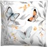 biberna Tencel Bettwäsche SCHMETTERLINGE, weiss, 1x 135x200 cm + 1x 80x80 cm Bild 3