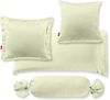 2 Stück Fleuresse Mako-Satin Kissenbezüge 40x80 cm uni mit RV DP 7042 lindgrün Bild 3