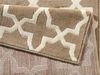 Kurzflor Teppich Läufer Glam Braun Creme 80x400 cm Bild 3