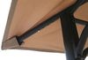 GRASEKAMP Qualität seit 1972 Pavillon Rimini Flex 3x3 m Taupe Party Zelt Antik Garten Bild 4