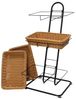 Metall Korbständer inkl. 3 Körbe aus Polyrattan, Verkaufsständer, Korb Etagere, Obstkorb, Gemüsekorb, Ordnungsregal Bild 4