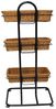 Metall Korbständer inkl. 3 Körbe aus Polyrattan, Verkaufsständer, Korb Etagere, Obstkorb, Gemüsekorb, Ordnungsregal Bild 3